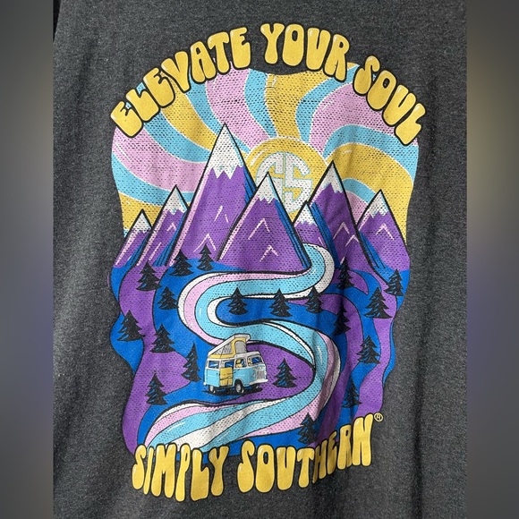 Simply Southern Elevate Your Soul Oversized Graphic Tee Women’s XXL - Picture 2 of 5
